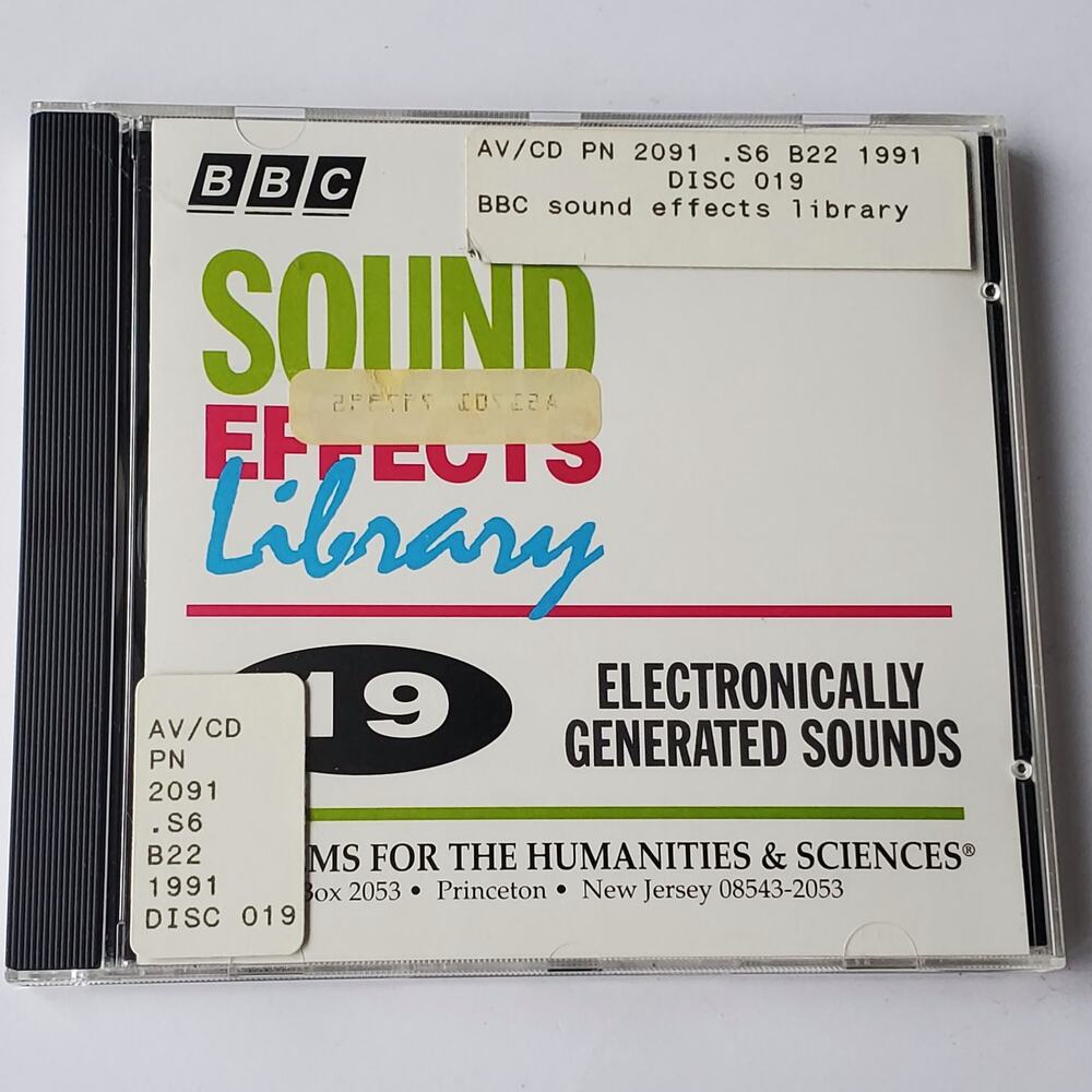 BBC Sound Effects Library Communications Electronically Generated Sounds CD 19